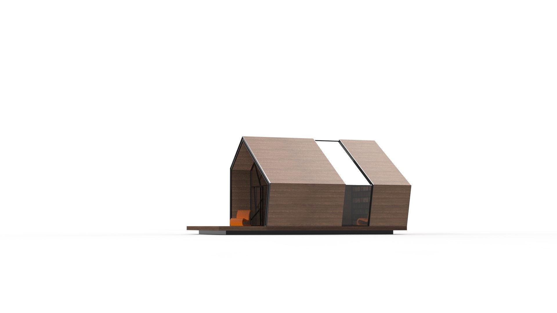 READING HOUSE Low-poly 3D model_23