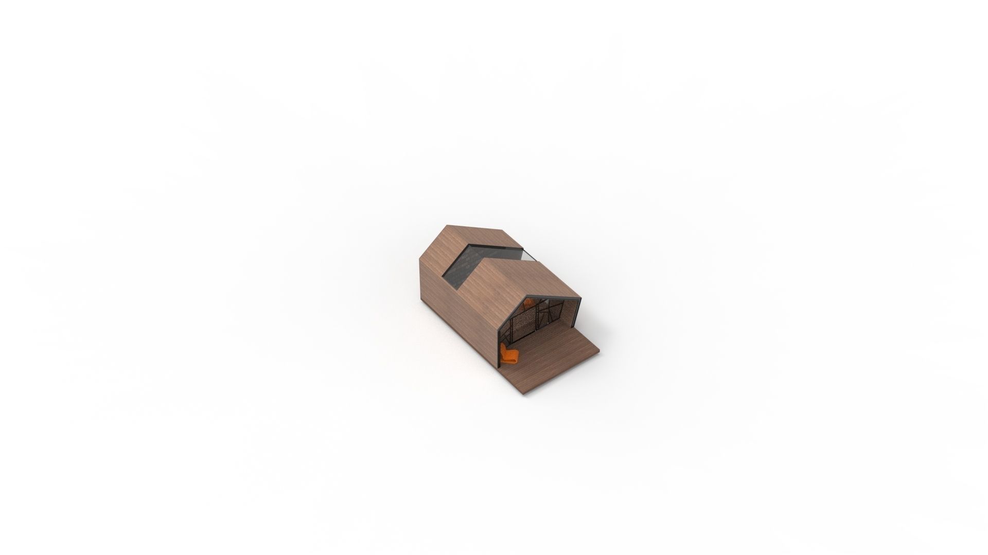 READING HOUSE Low-poly 3D model_32
