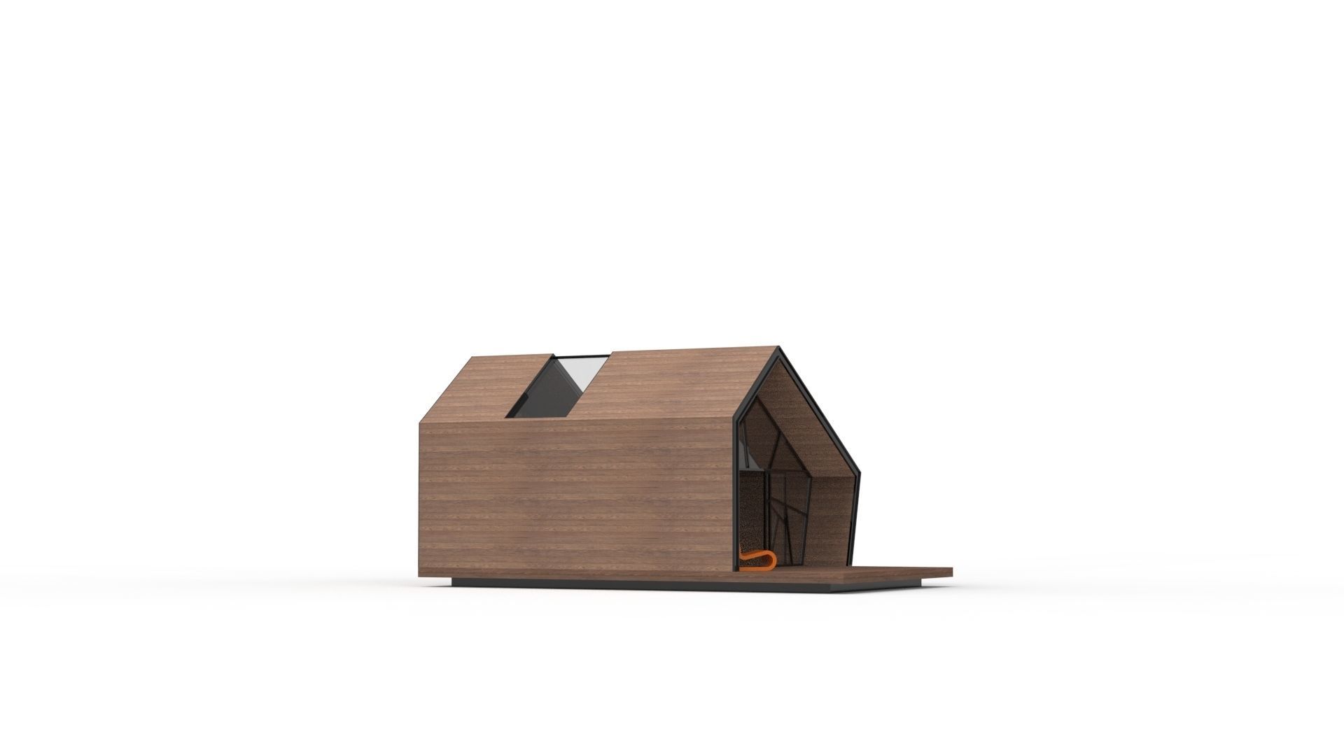 READING HOUSE Low-poly 3D model_15