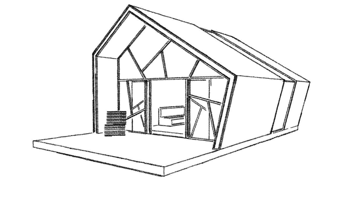 READING HOUSE Low-poly 3D model_47