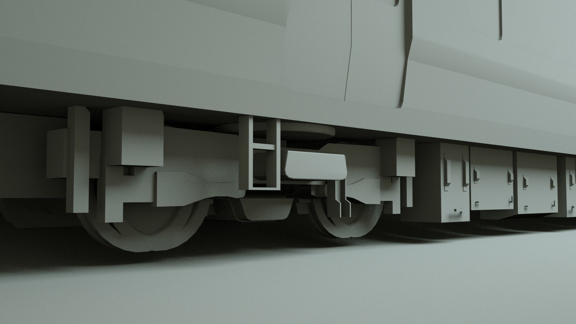 JR 323 Japan Commuter Train 3D Model Untextured Low-poly 3D model_3