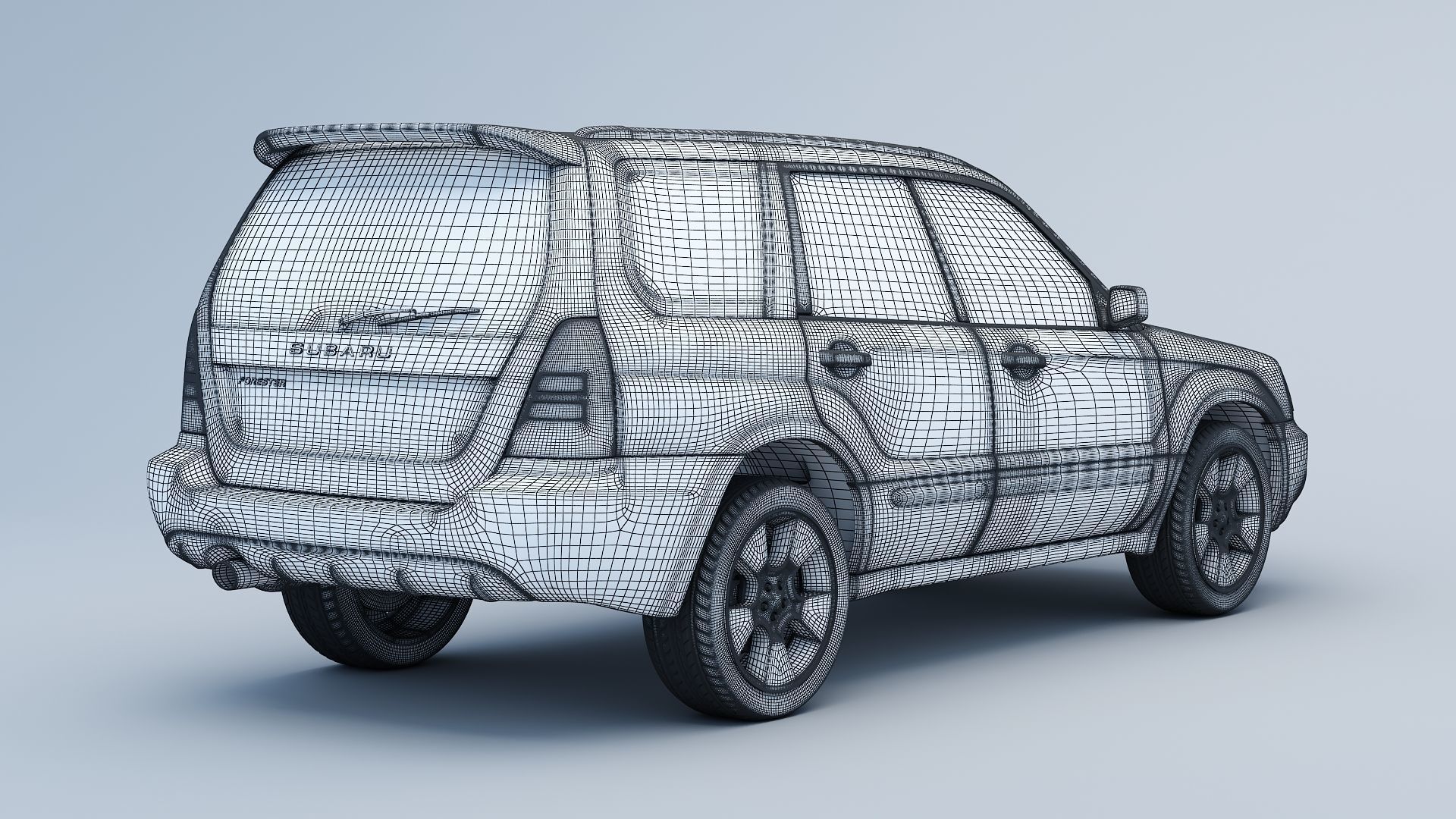 subaru forester sg5  3D model_9