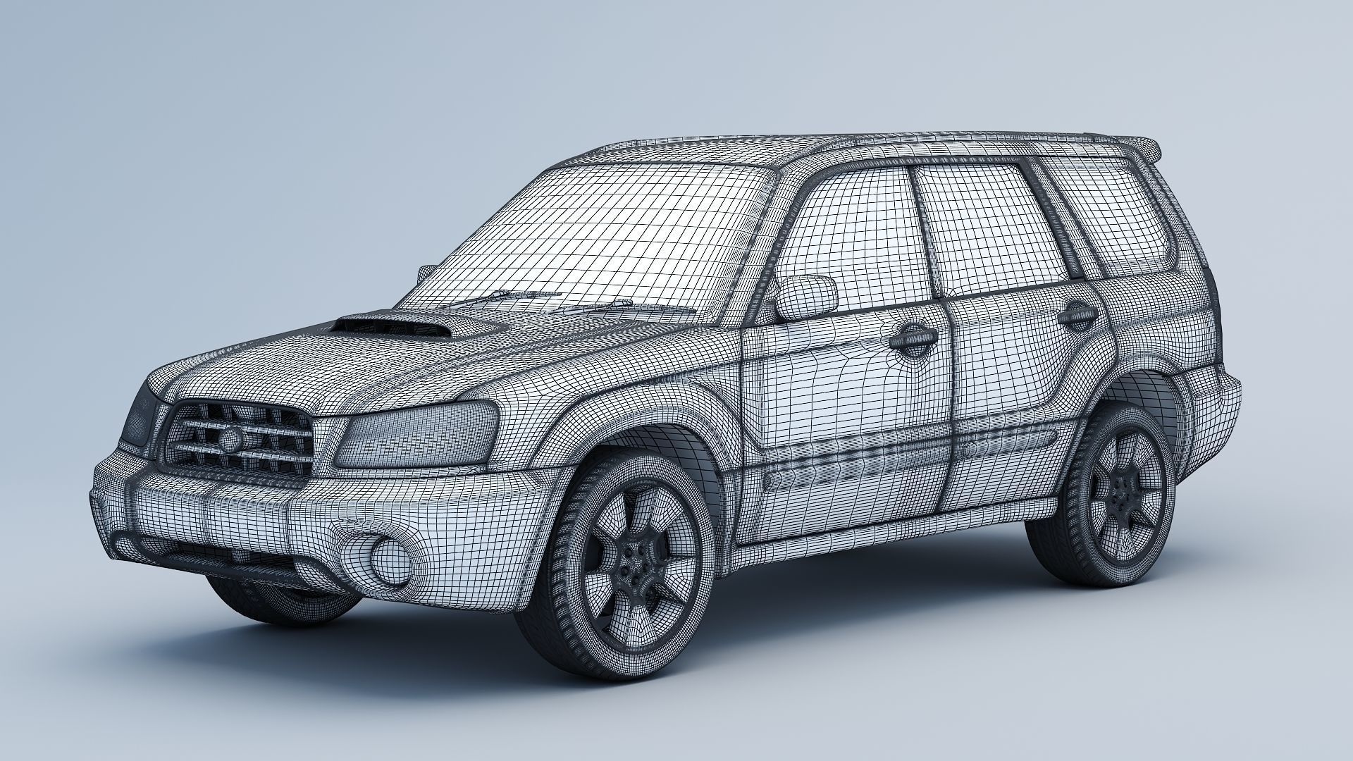 subaru forester sg5  3D model_8