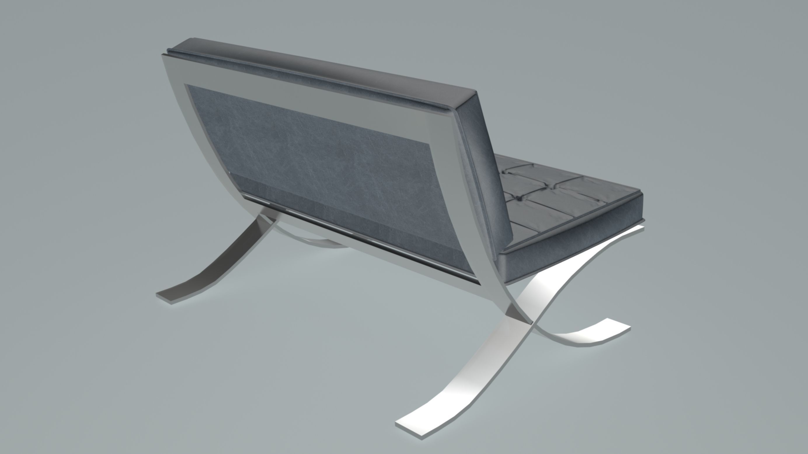 Barcelona Chair 3D model_7