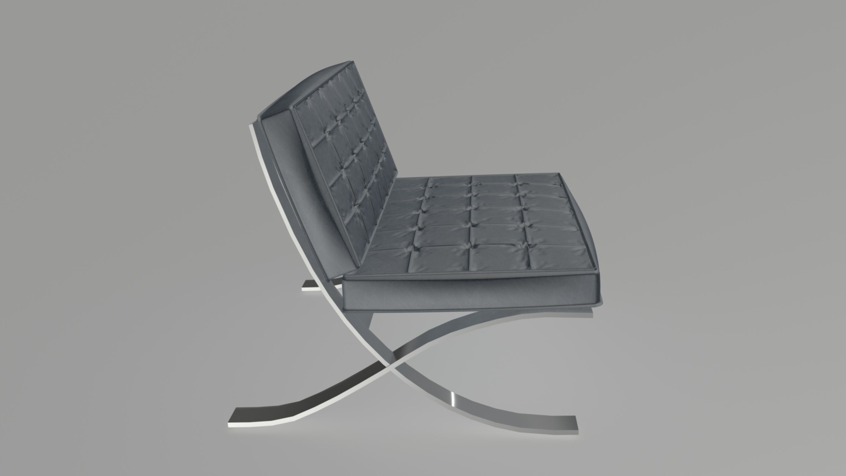 Barcelona Chair 3D model_4