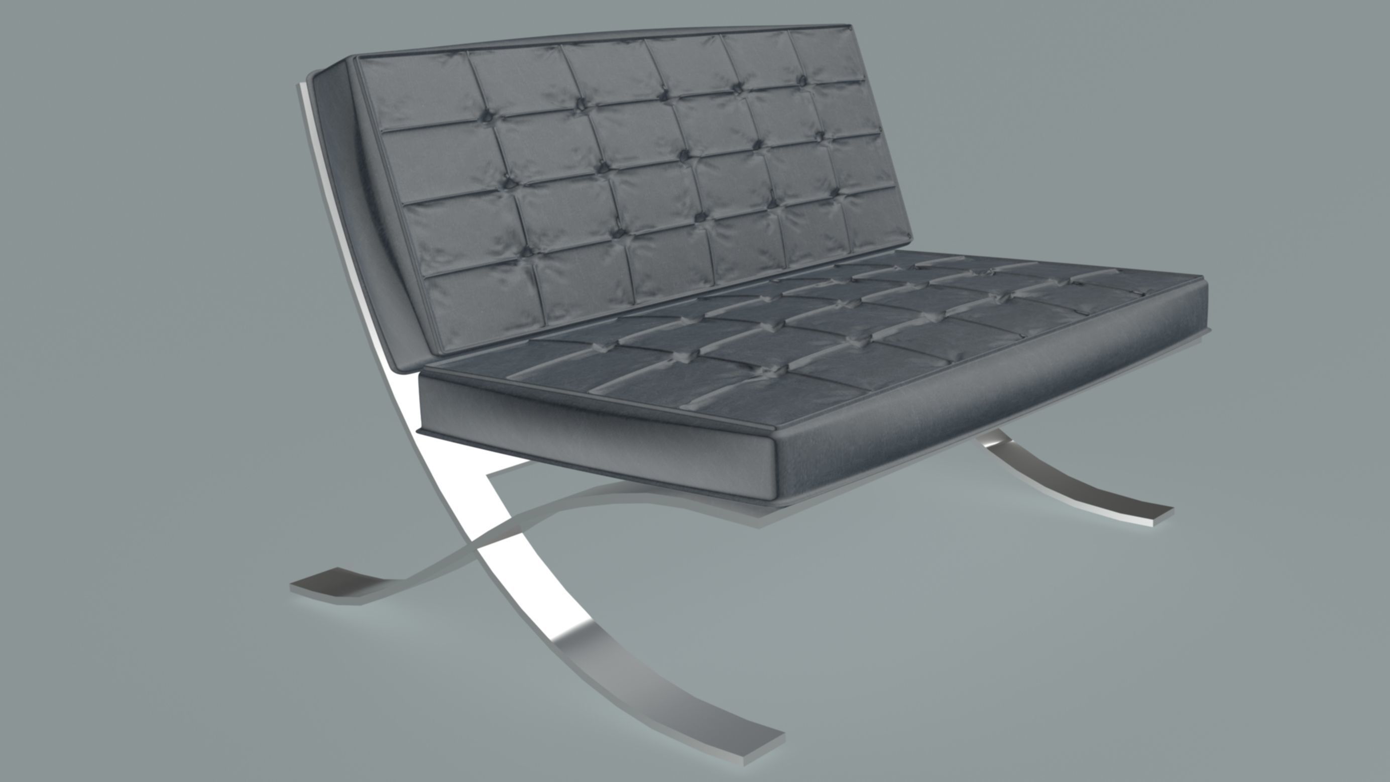 Barcelona Chair 3D model_1