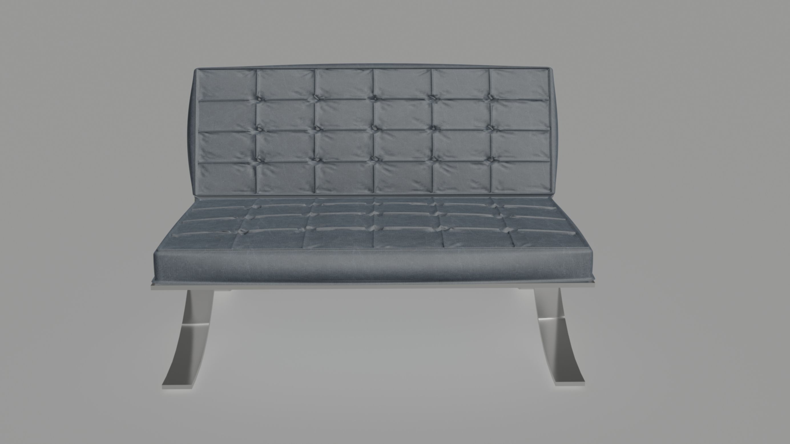 Barcelona Chair 3D model_3