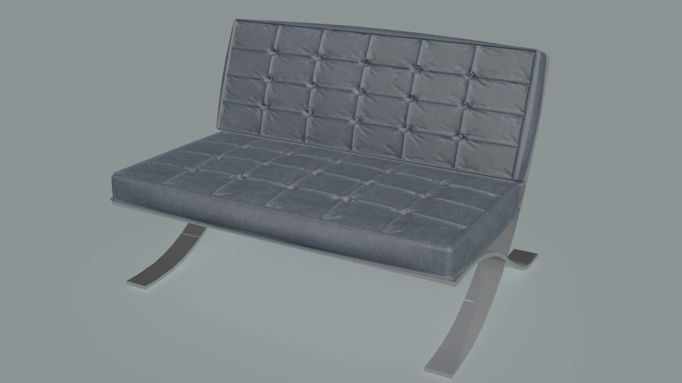 Barcelona Chair 3D model_9