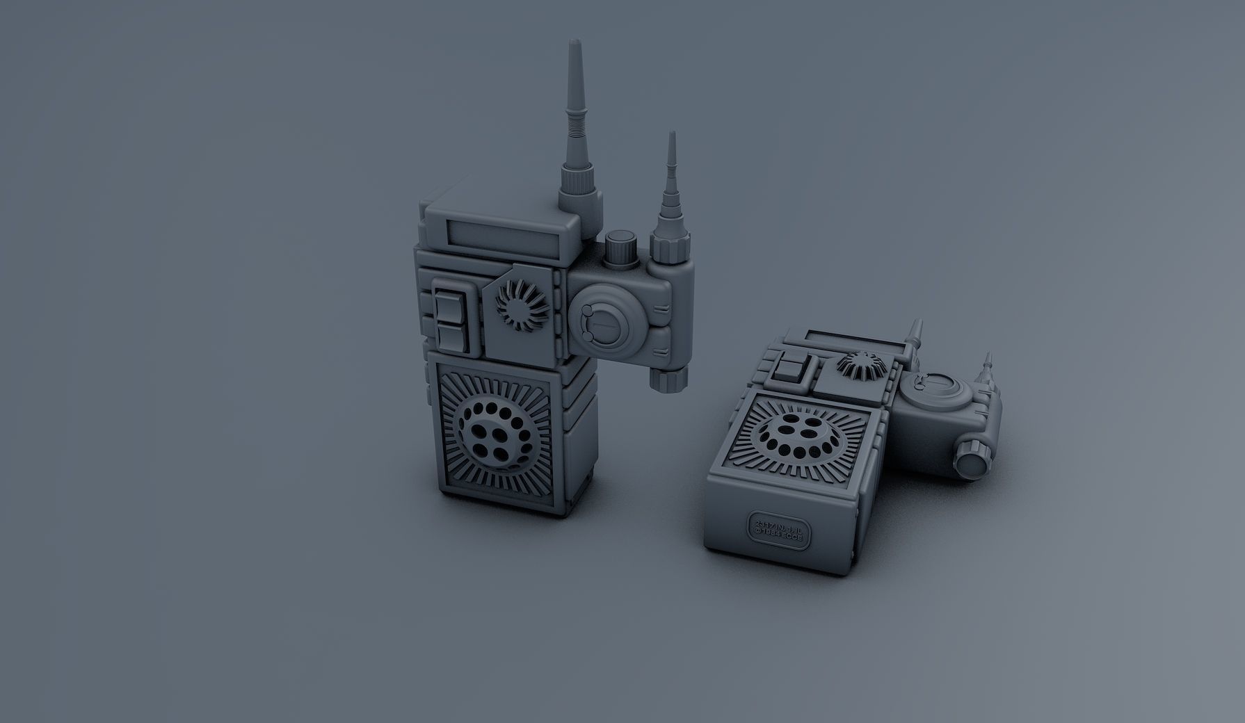 INTERCOM II Space Walkie Talkie 3D model_4