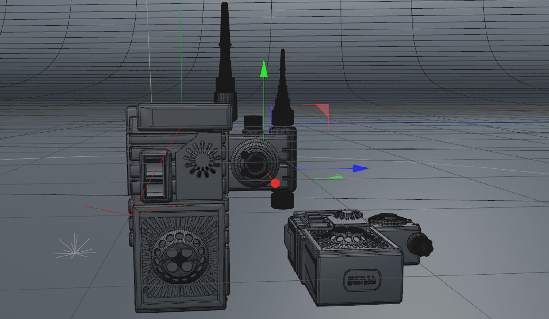 INTERCOM II Space Walkie Talkie 3D model_6