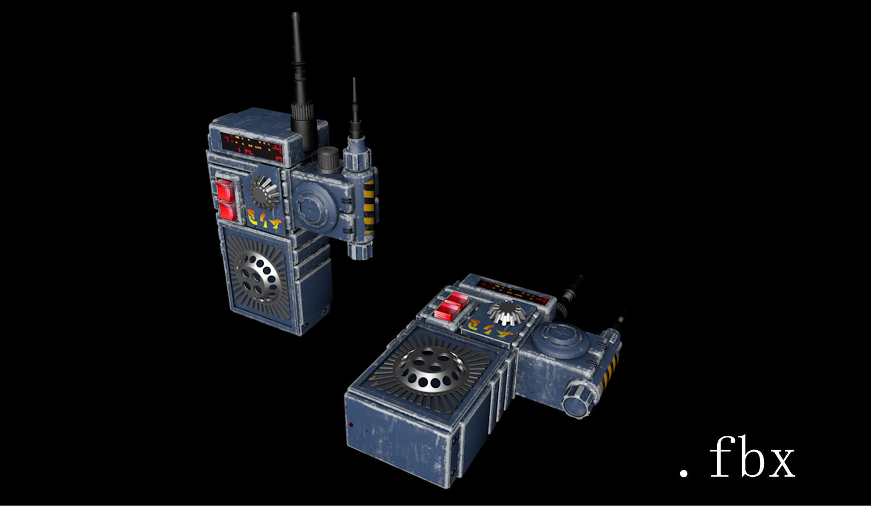 INTERCOM II Space Walkie Talkie 3D model_7