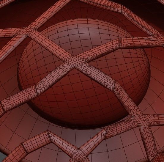 Kelly Cluster Sphere Pendant Light 3 Lights 3D model_2