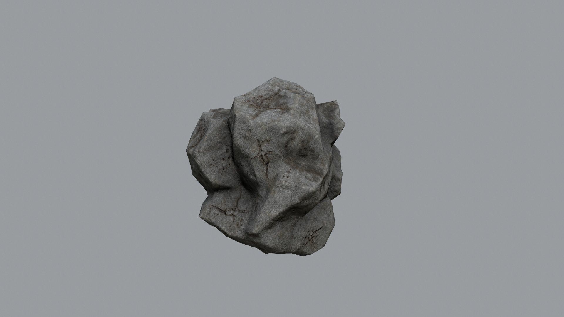 Rock Set Low-poly 3D model_14