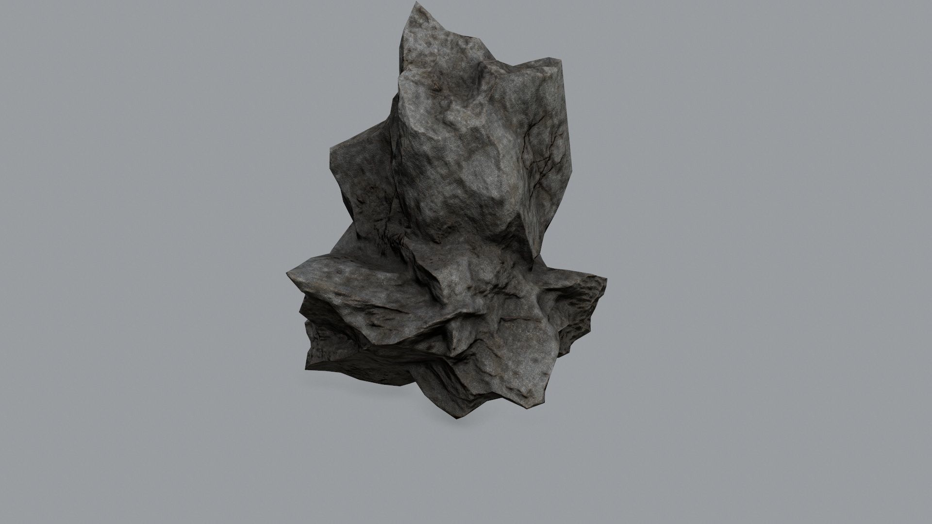 Rock Set Low-poly 3D model_10