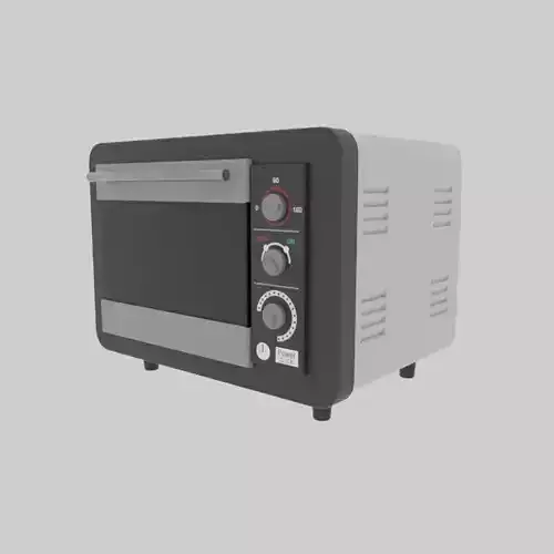 Small Oven Low-poly 3D model