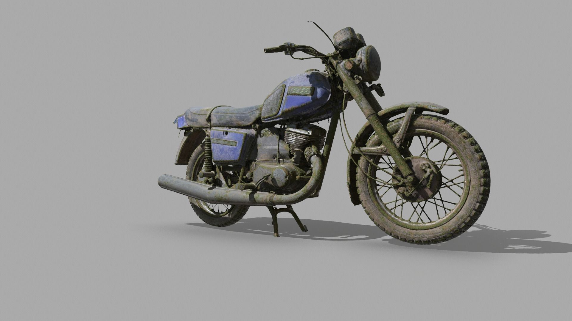 DirtyMorocycle motorcycle 3D model_4