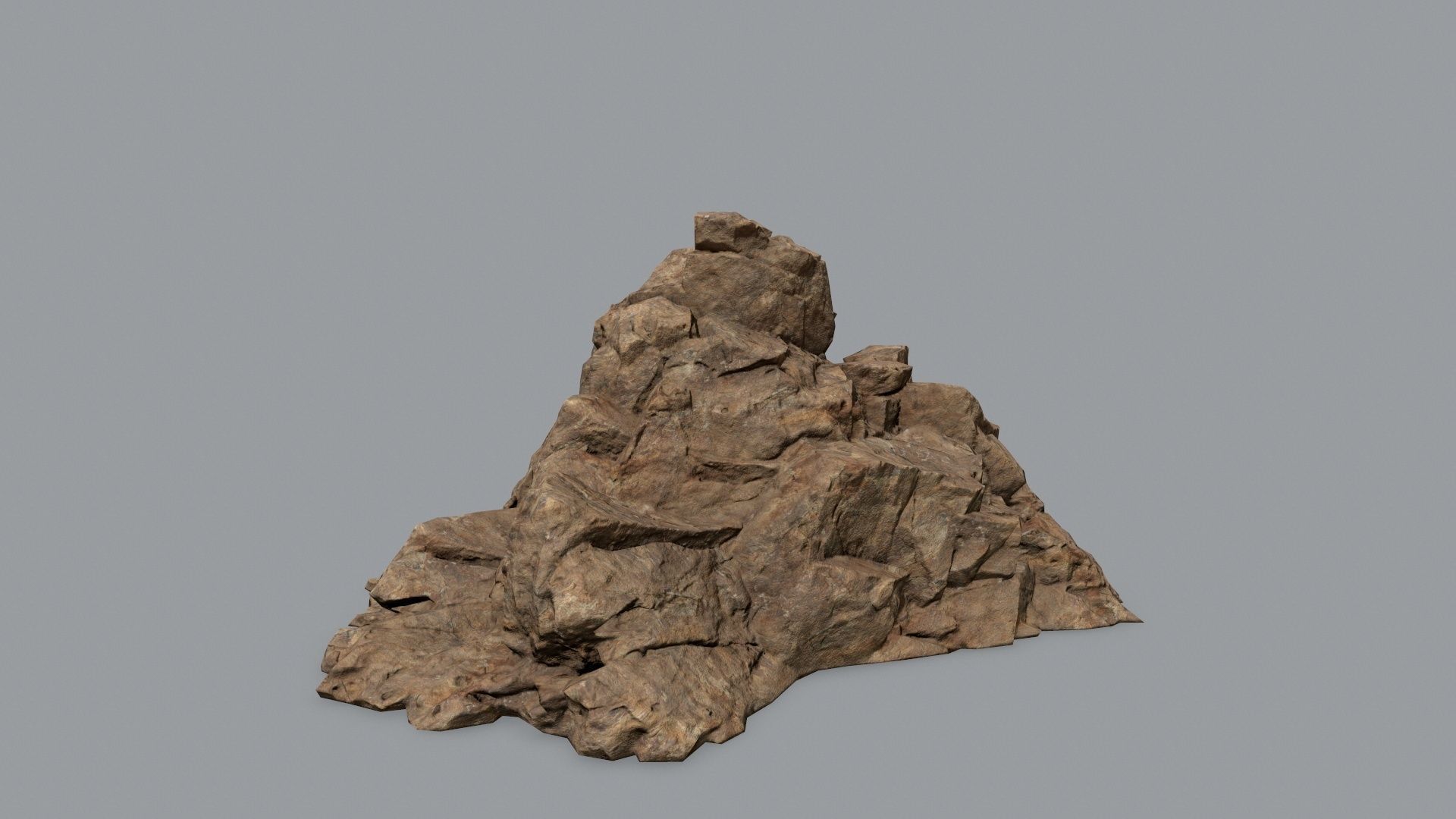 Rock Set Low-poly 3D model_2