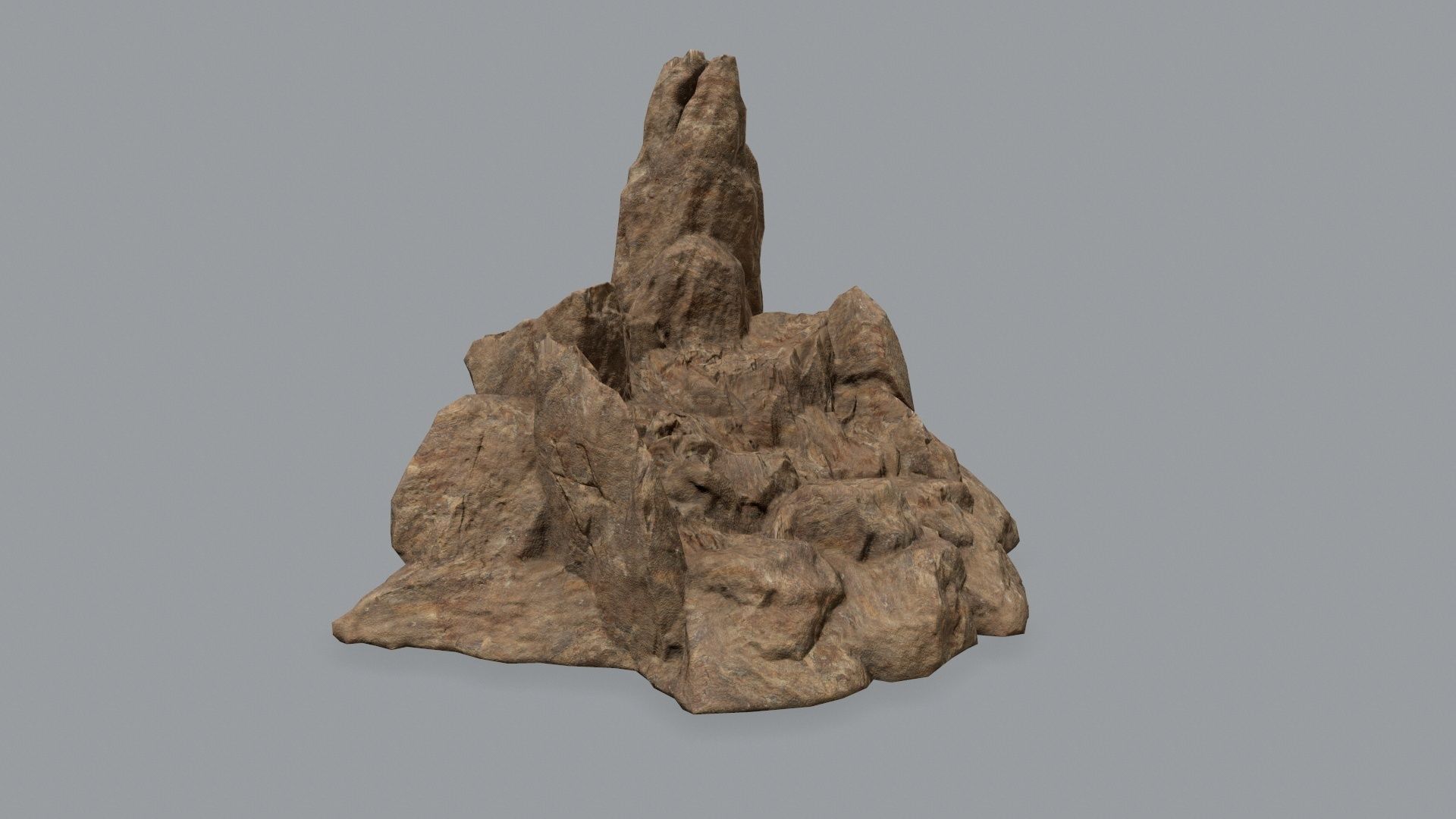 Rock Set Low-poly 3D model_8