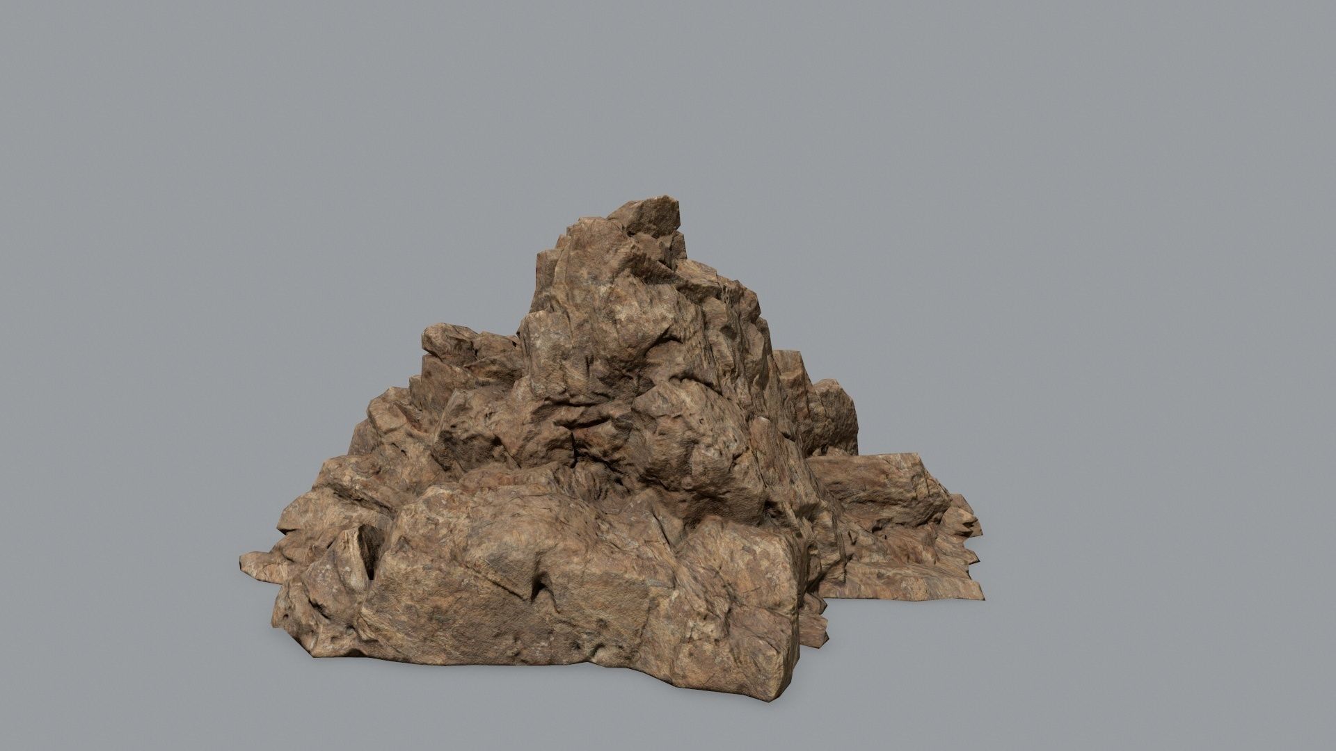 Rock Set Low-poly 3D model_5