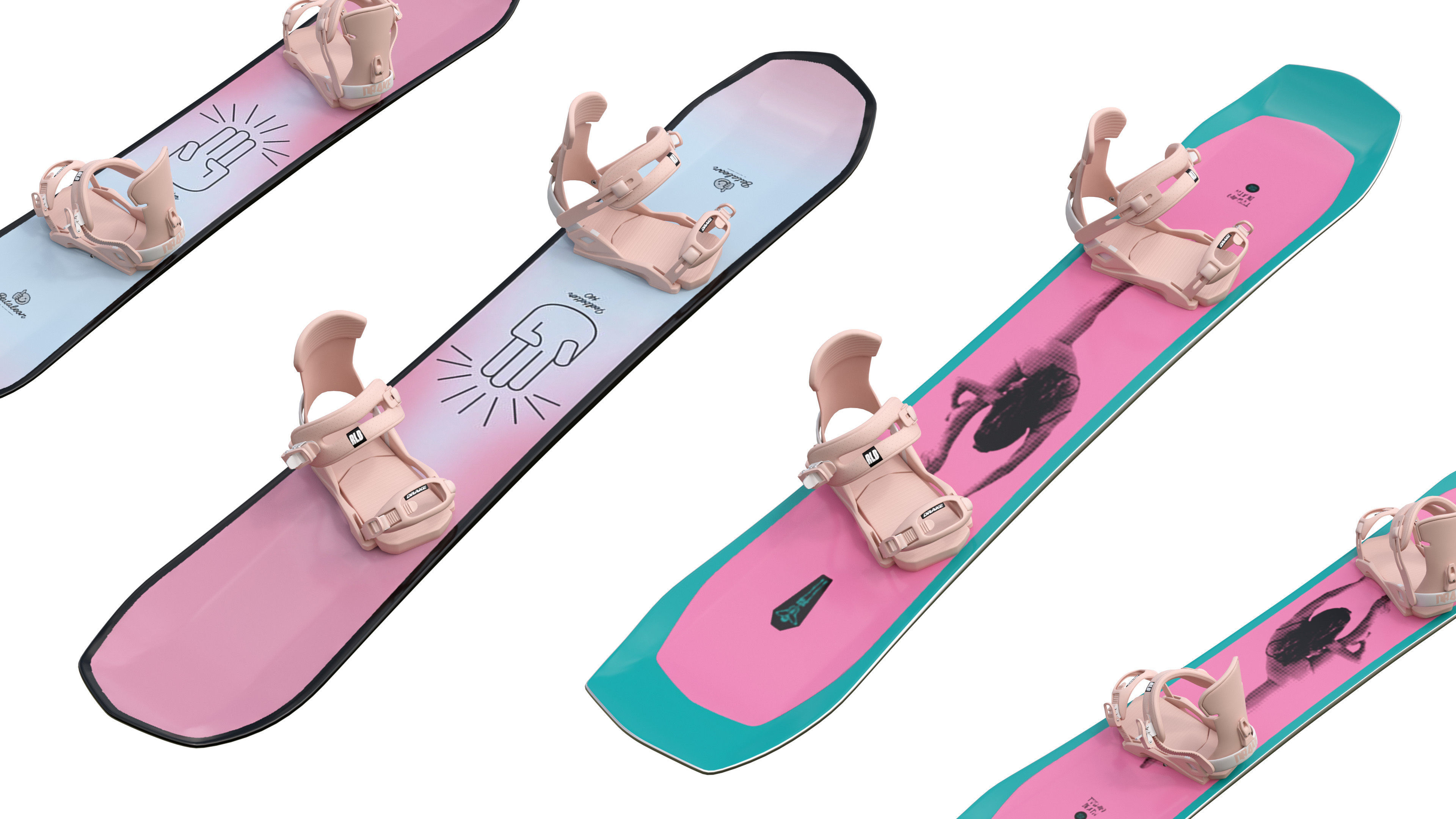 Snowboards 3 3D model_1