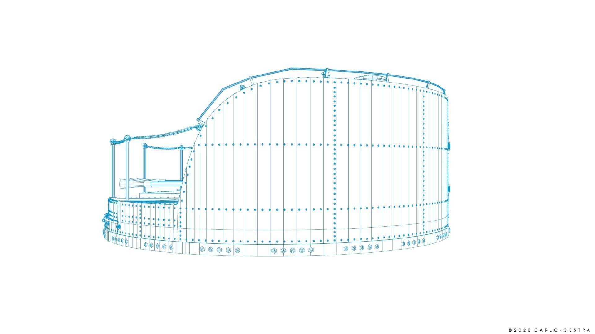 Japanese Type 96 AA gun - 1945 Low-poly 3D model_46