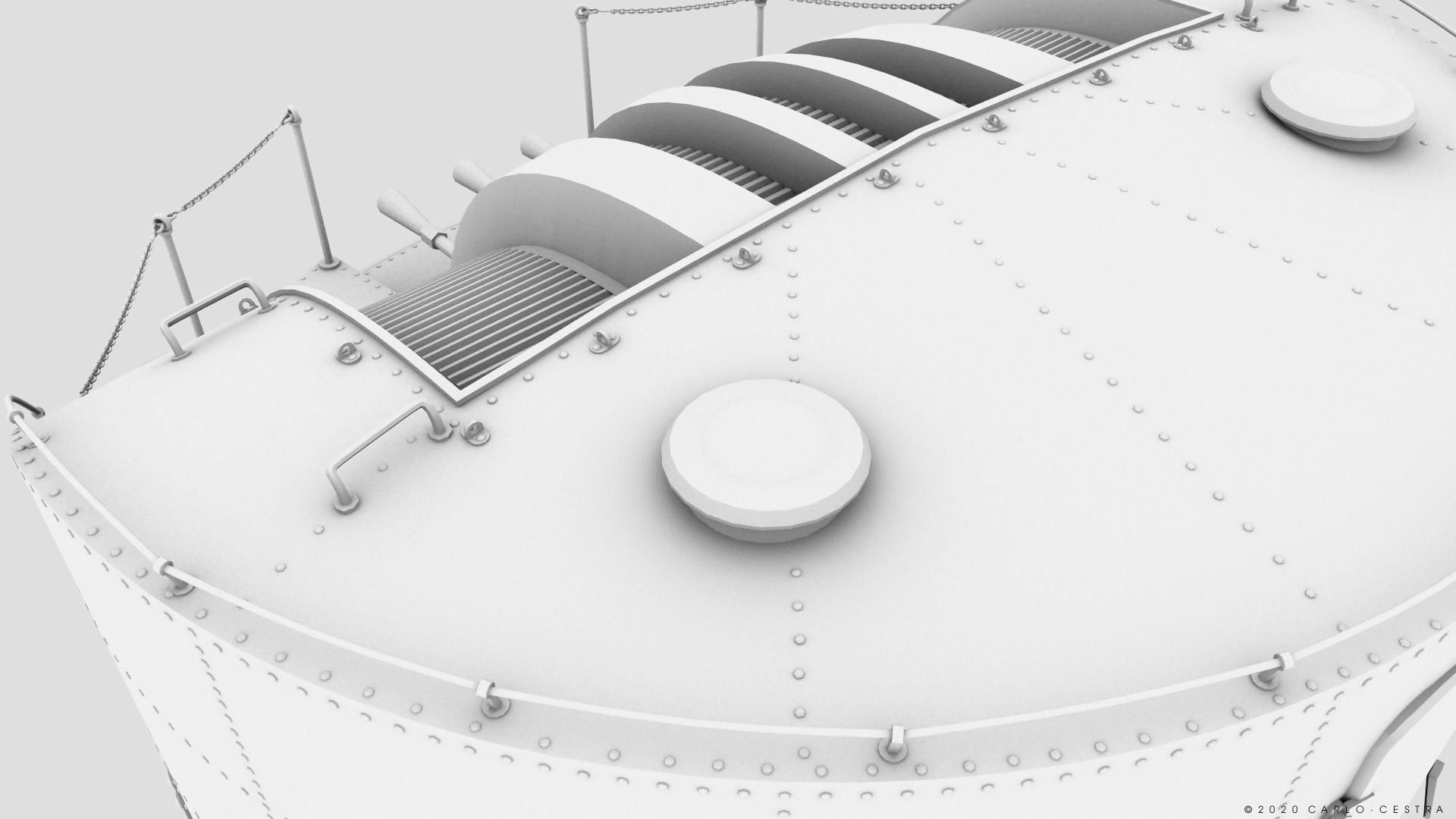 Japanese Type 96 AA gun - 1945 Low-poly 3D model_27