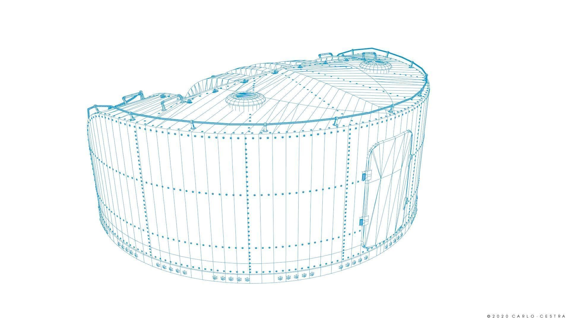 Japanese Type 96 AA gun - 1945 Low-poly 3D model_38
