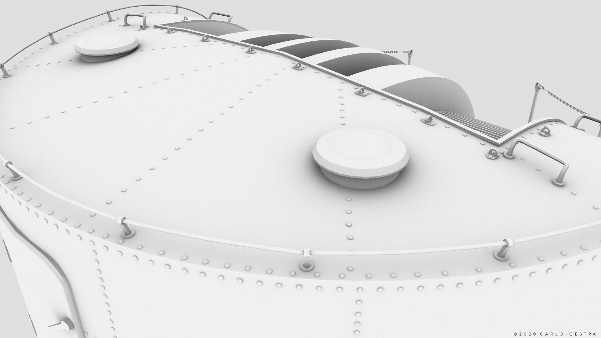 Japanese Type 96 AA gun - 1945 Low-poly 3D model_29
