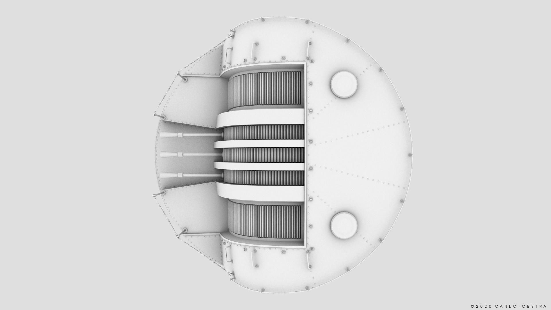 Japanese Type 96 AA gun - 1945 Low-poly 3D model_34