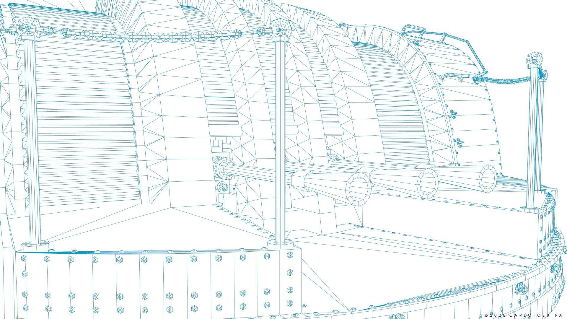 Japanese Type 96 AA gun - 1945 Low-poly 3D model_39
