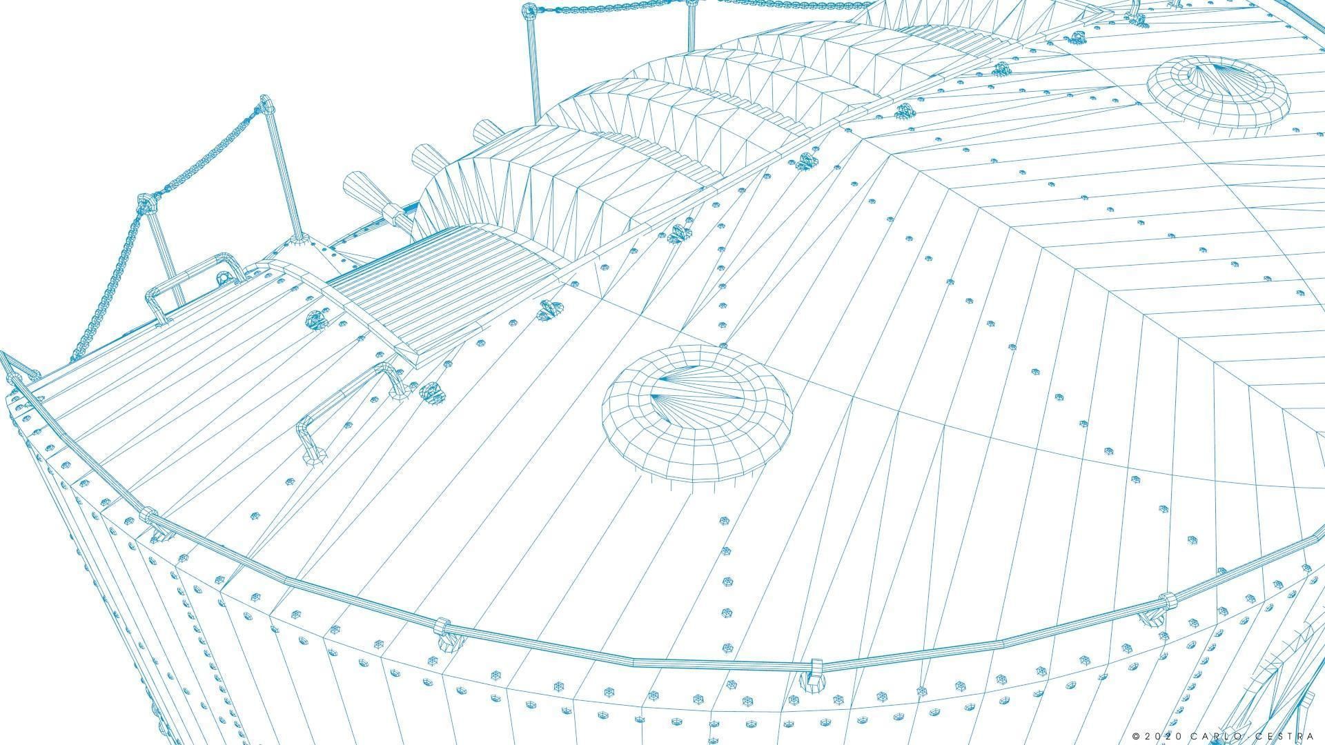 Japanese Type 96 AA gun - 1945 Low-poly 3D model_40