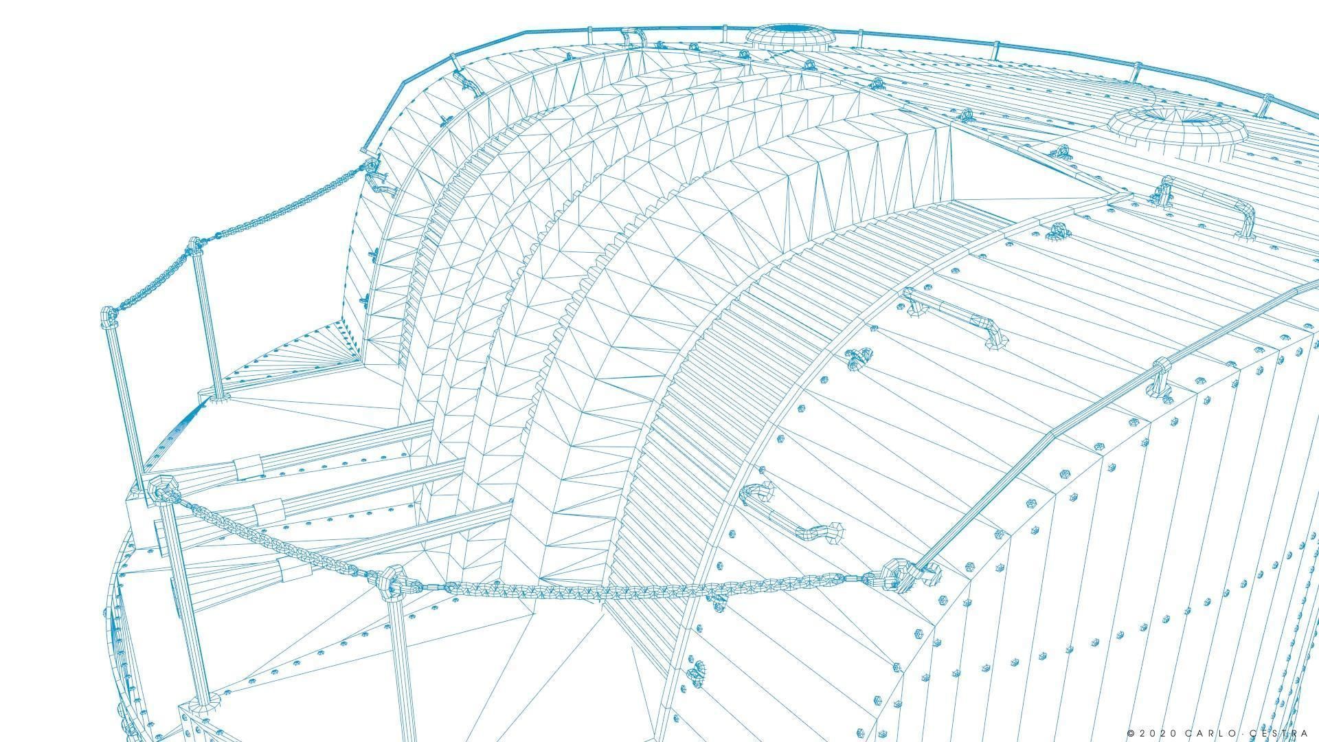 Japanese Type 96 AA gun - 1945 Low-poly 3D model_41