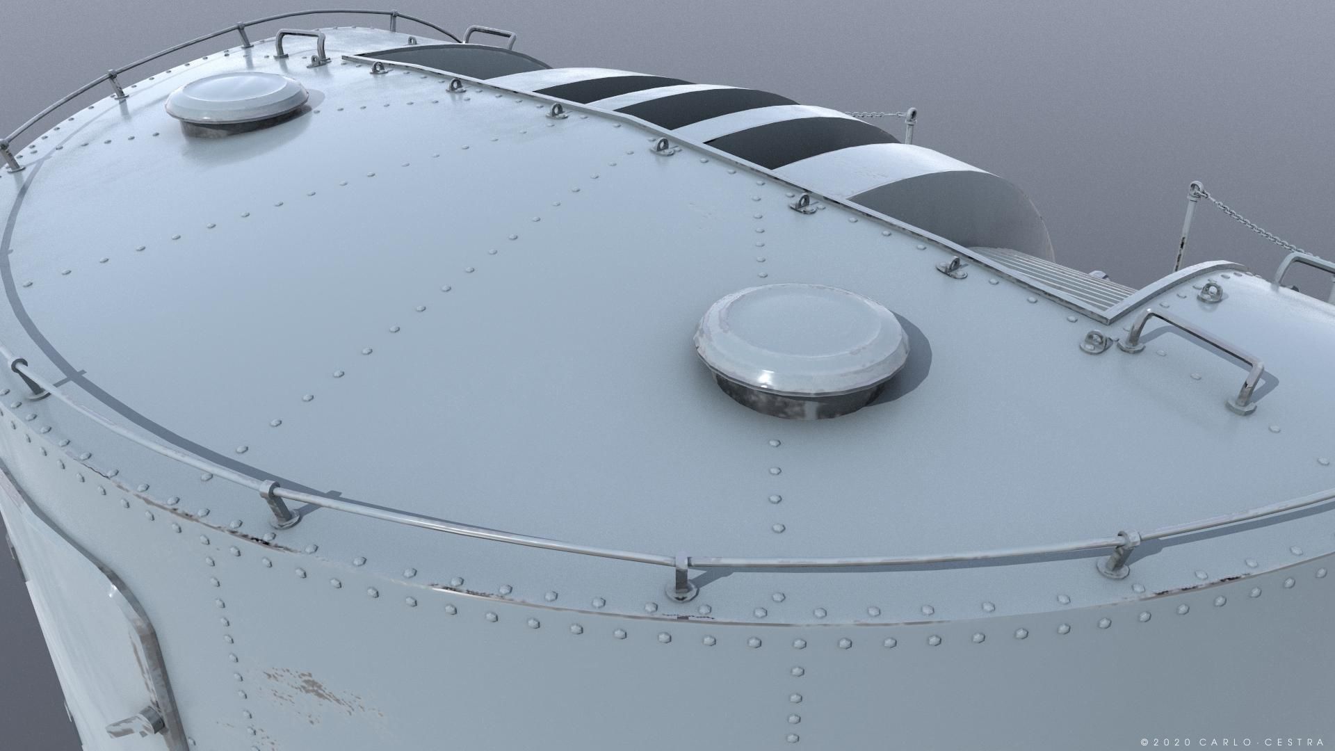 Japanese Type 96 AA gun - 1945 Low-poly 3D model_10