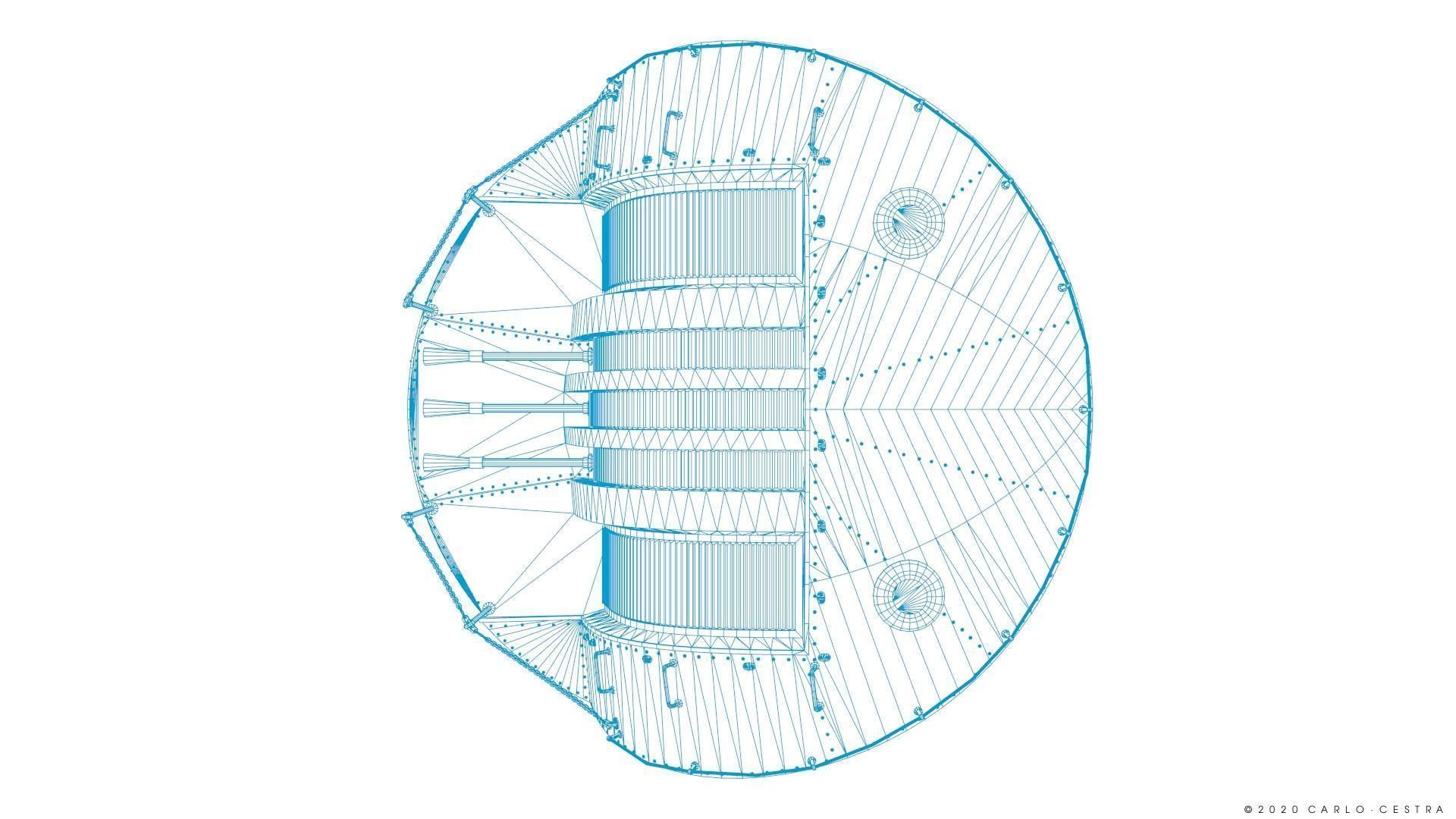 Japanese Type 96 AA gun - 1945 Low-poly 3D model_49