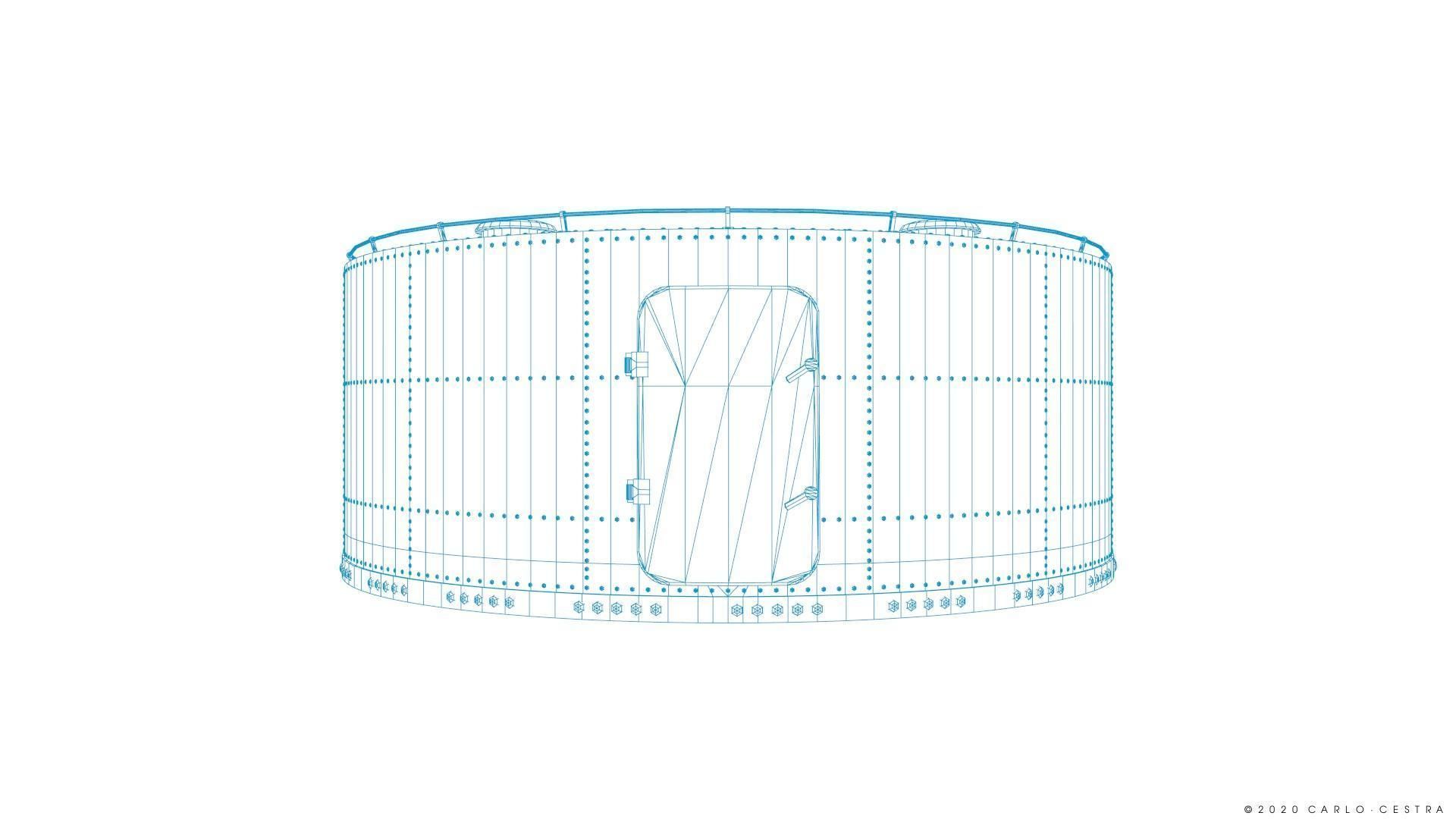Japanese Type 96 AA gun - 1945 Low-poly 3D model_48