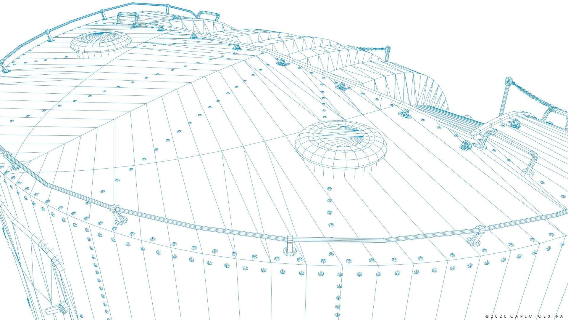 Japanese Type 96 AA gun - 1945 Low-poly 3D model_44