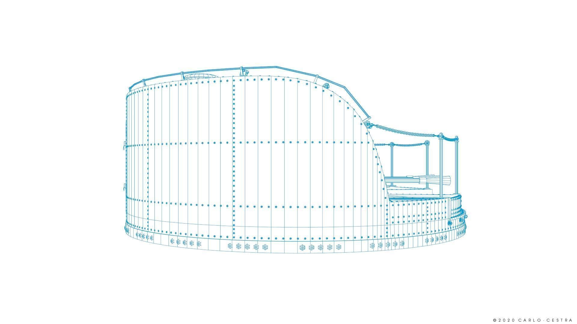 Japanese Type 96 AA gun - 1945 Low-poly 3D model_45
