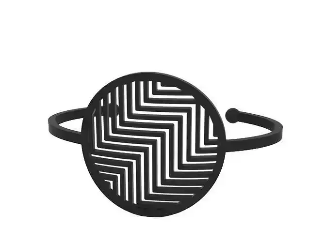 Bracelet zigzag cuff