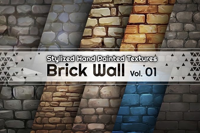 Hand Painted Brick Wall Textures Vol 01 Texture