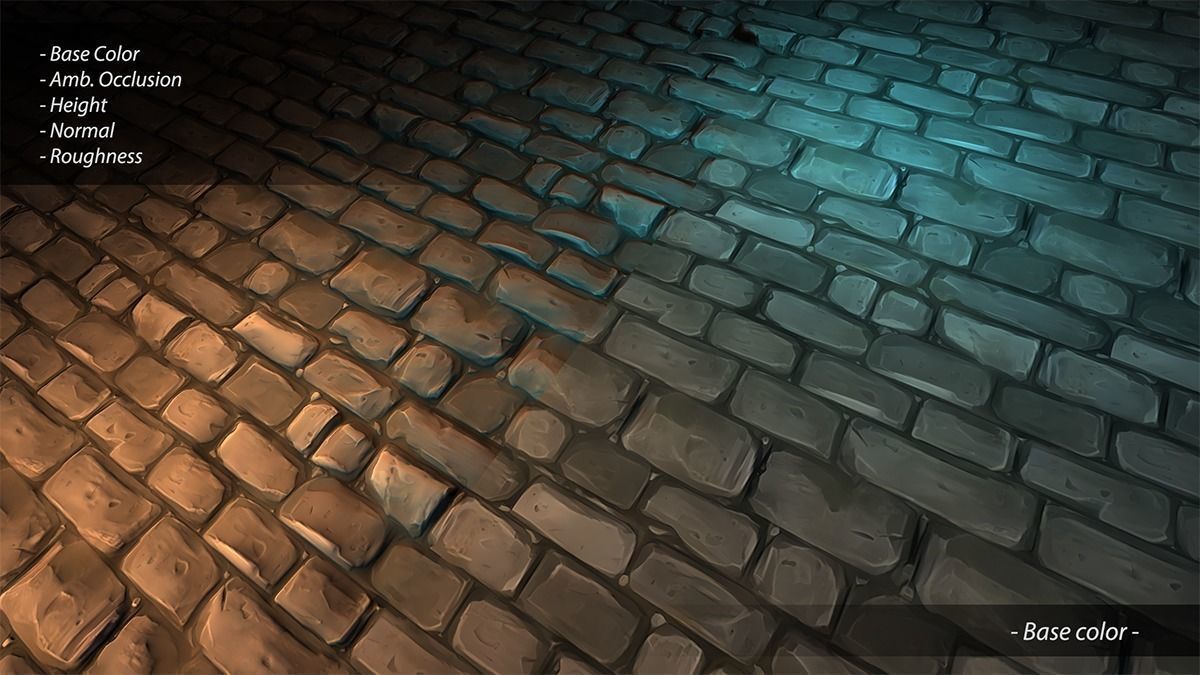 Hand Painted Brick Wall Textures Vol 01 Texture_17