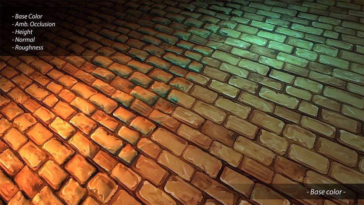 Hand Painted Brick Wall Textures Vol 01 Texture_15