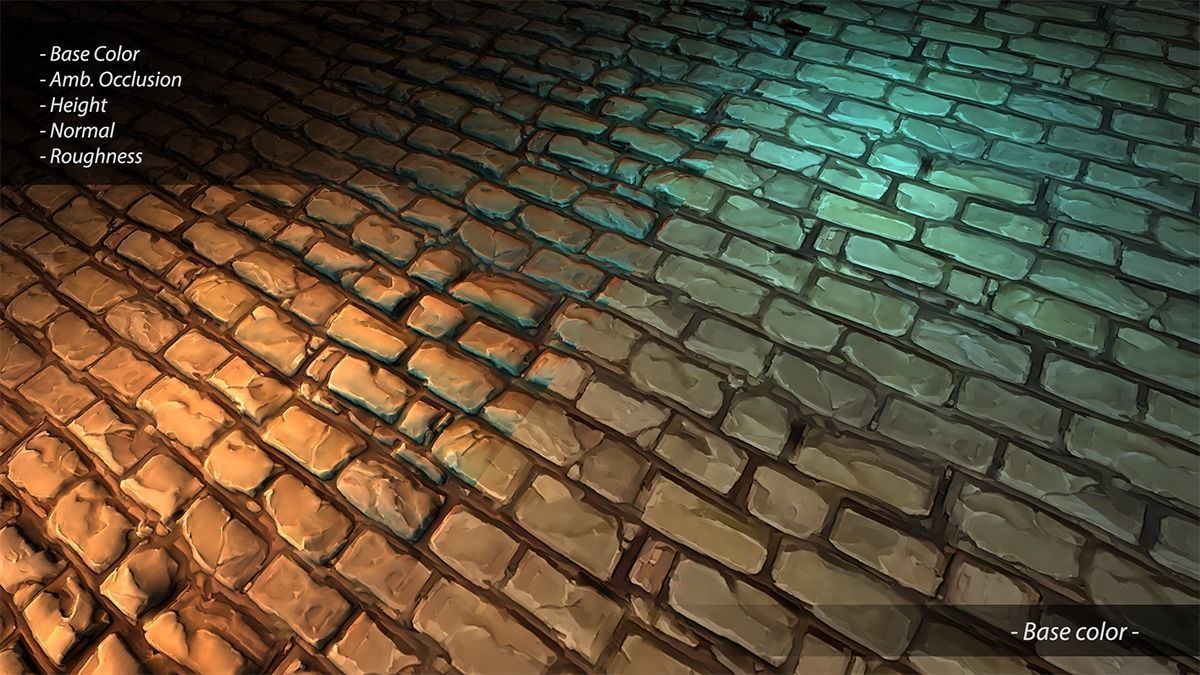 Hand Painted Brick Wall Textures Vol 01 Texture_14