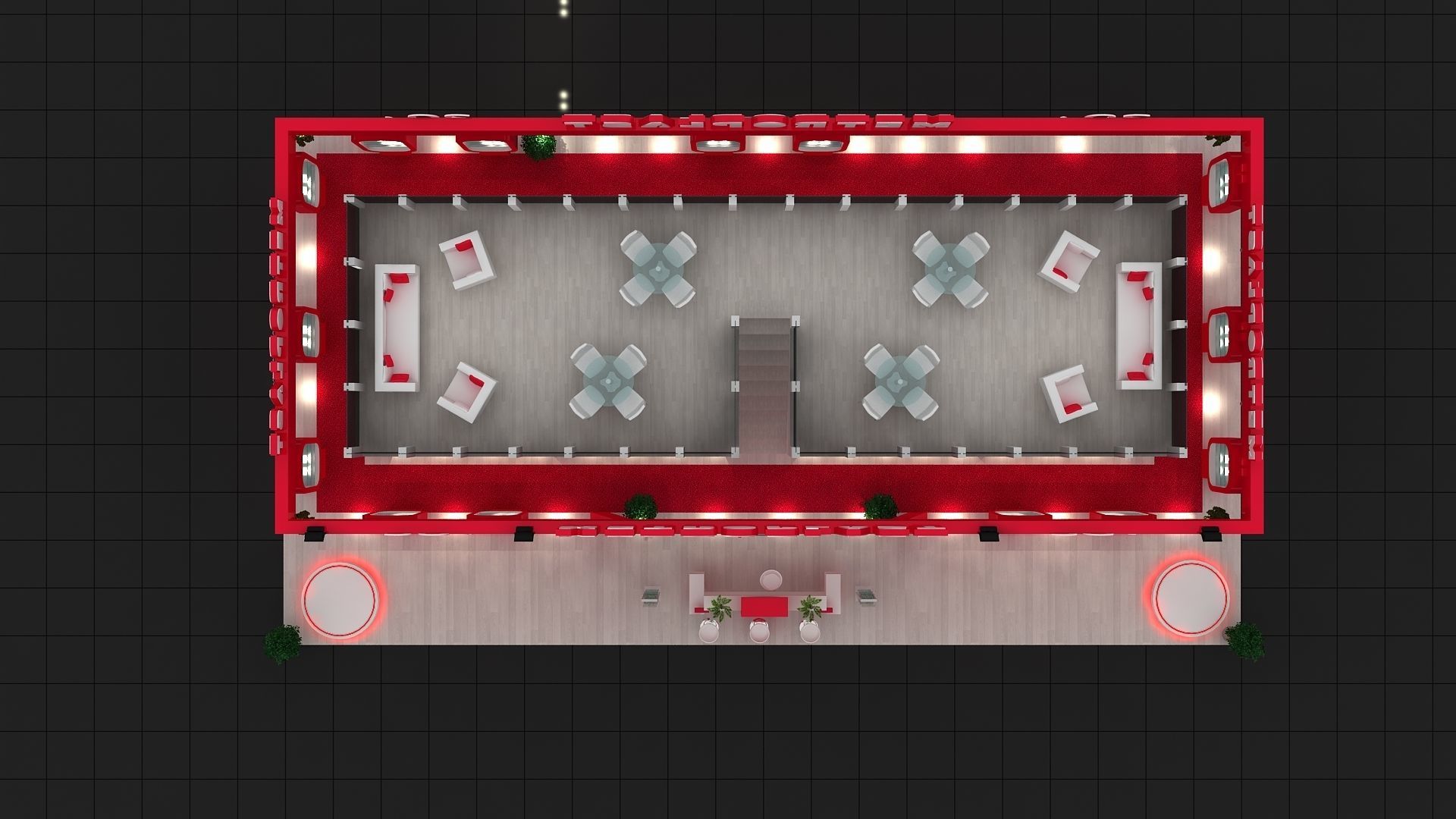 Exhibition Fair Stand 20x11 3D model_10