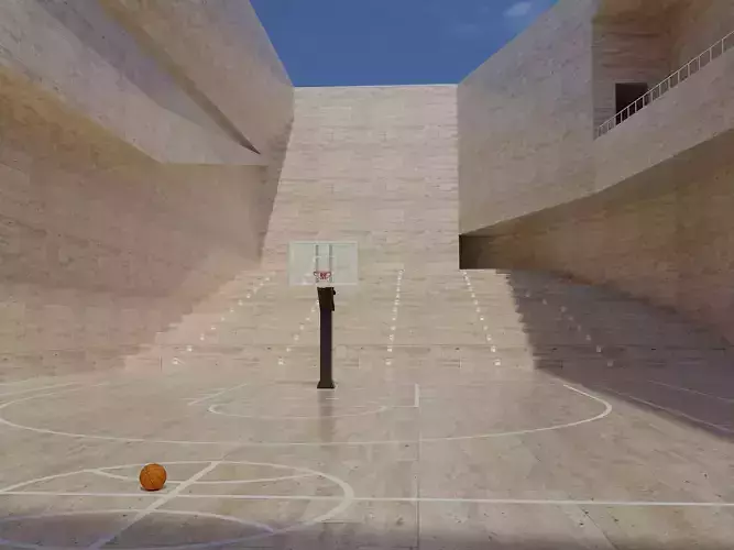 Basketball arena stadium 3D model Basketball arena stadium 3D model