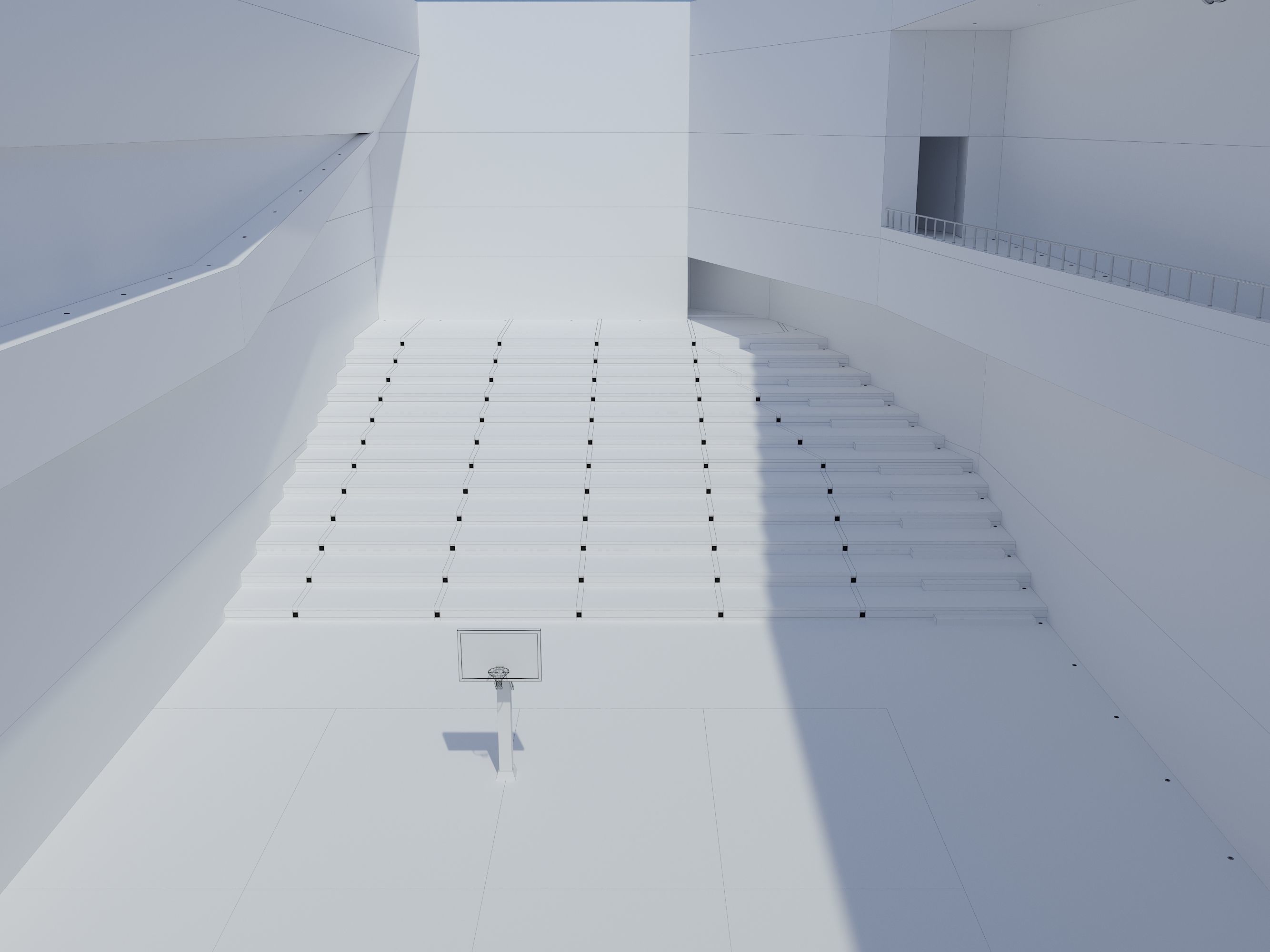 Basketball arena stadium 3D model_22