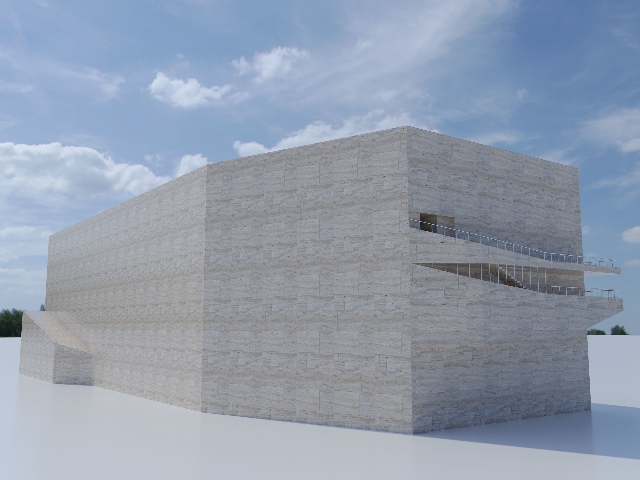 Basketball arena stadium 3D model_25