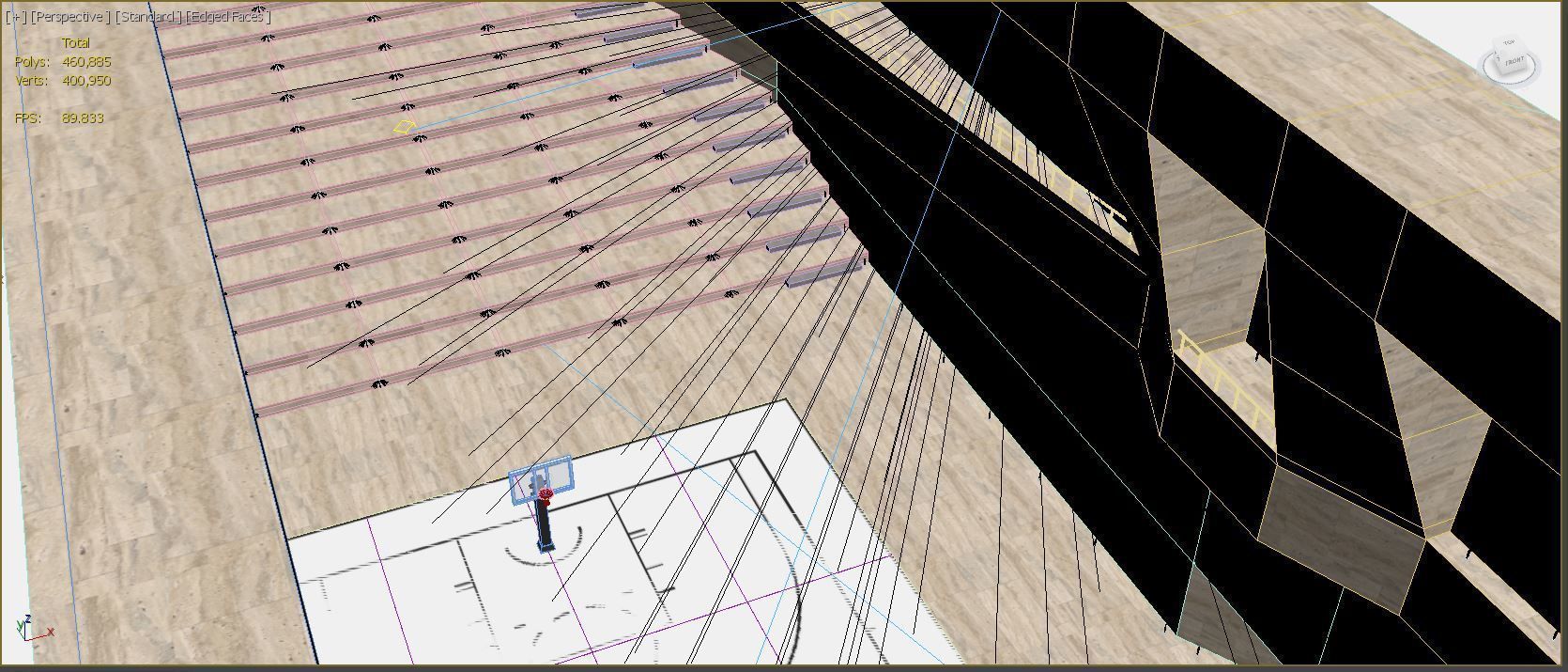 Basketball arena stadium 3D model_23