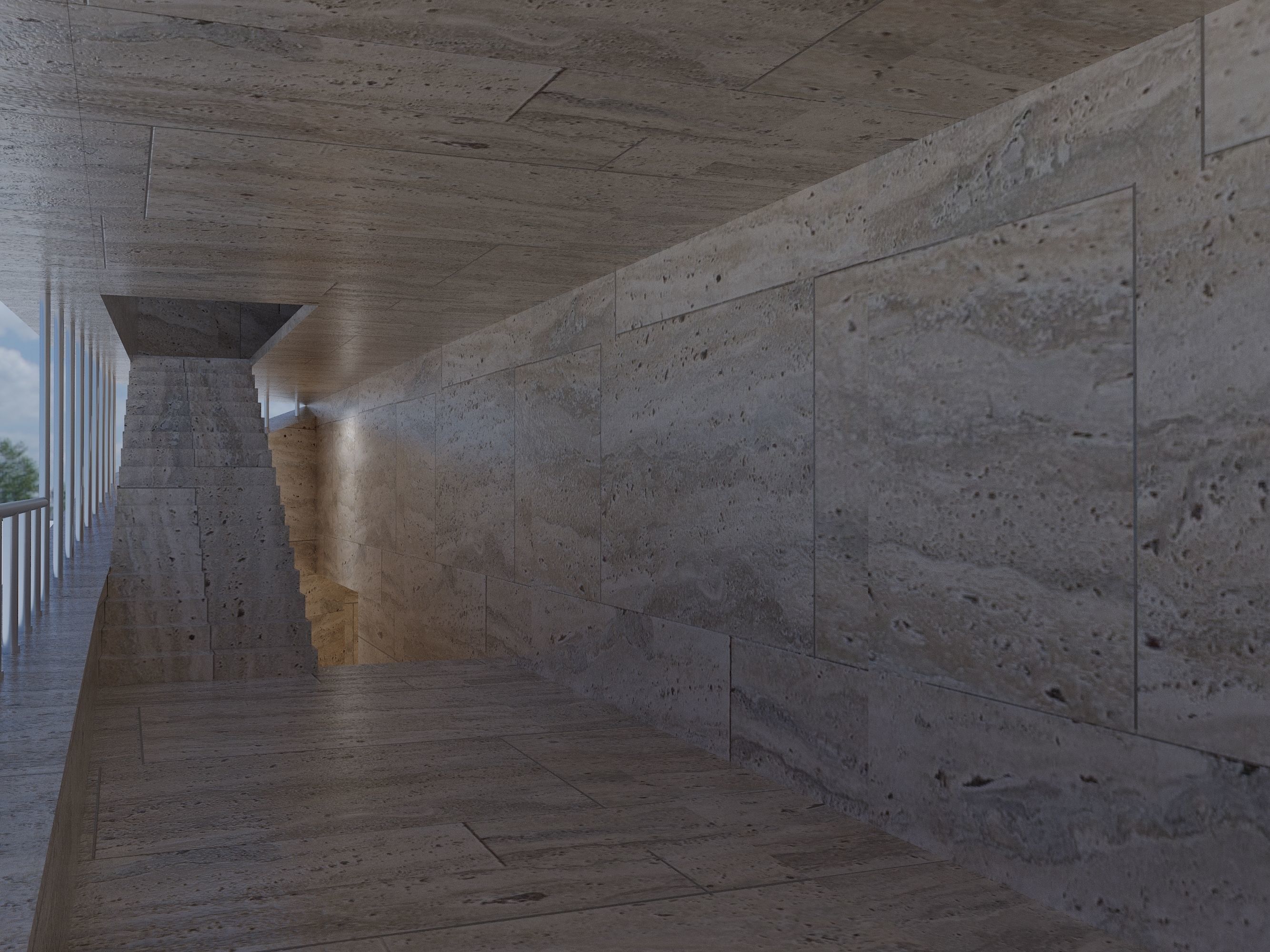 Basketball arena stadium 3D model_10