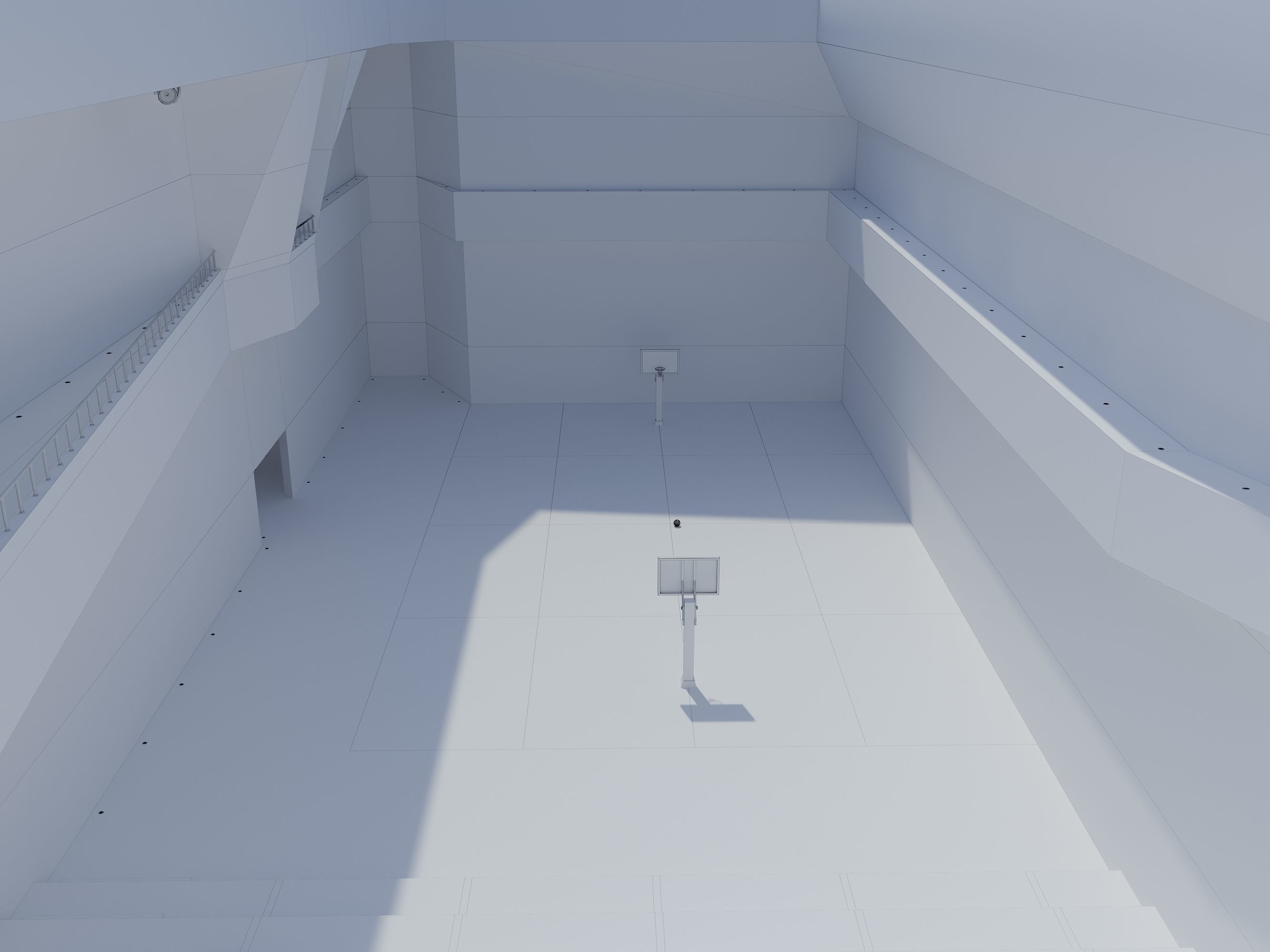 Basketball arena stadium 3D model_21