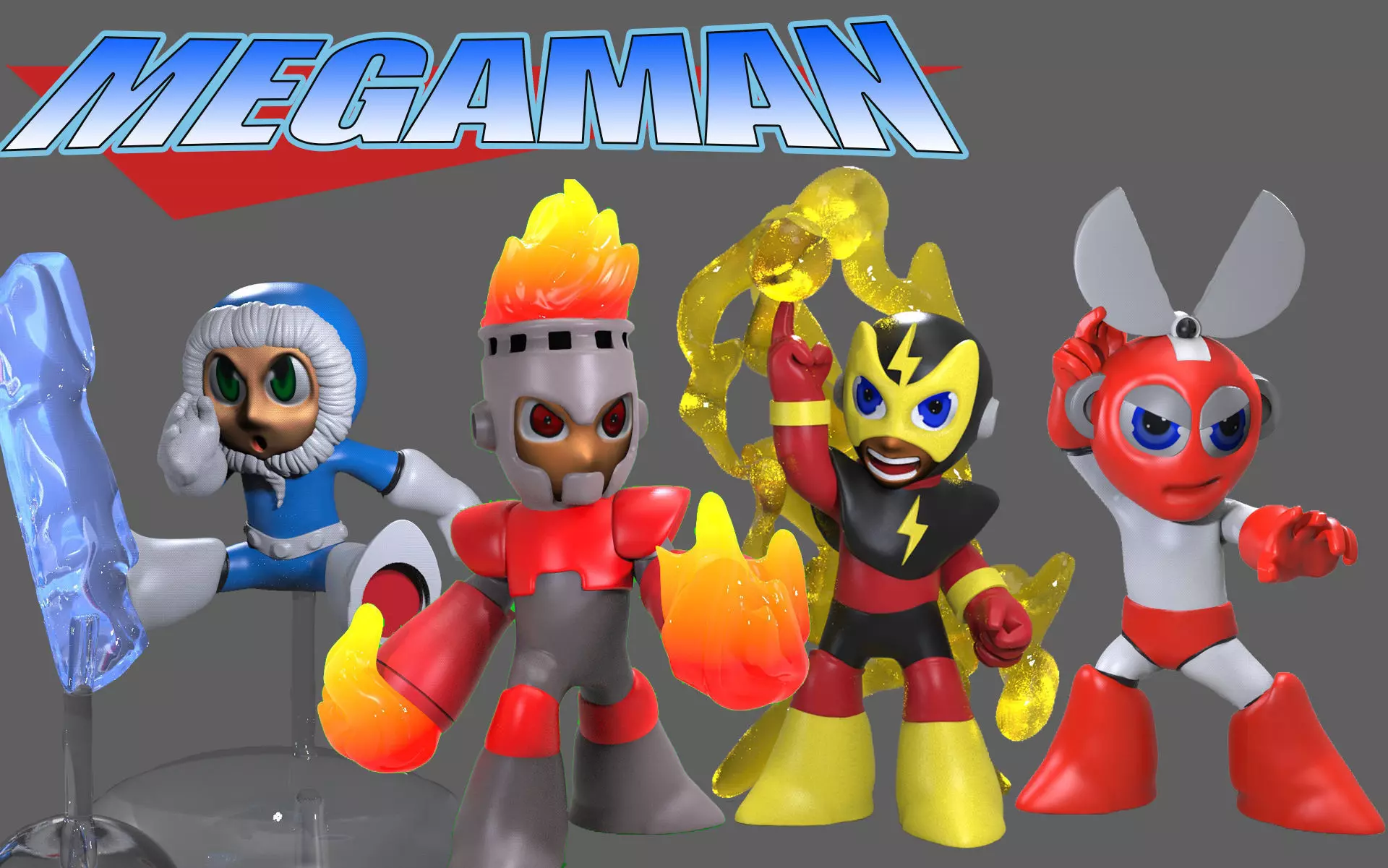 Megaman Pack 3D print model_0